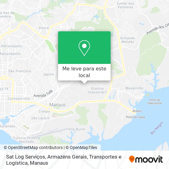 Sat Log Serviços, Armazéns Gerais, Transportes e Logística mapa