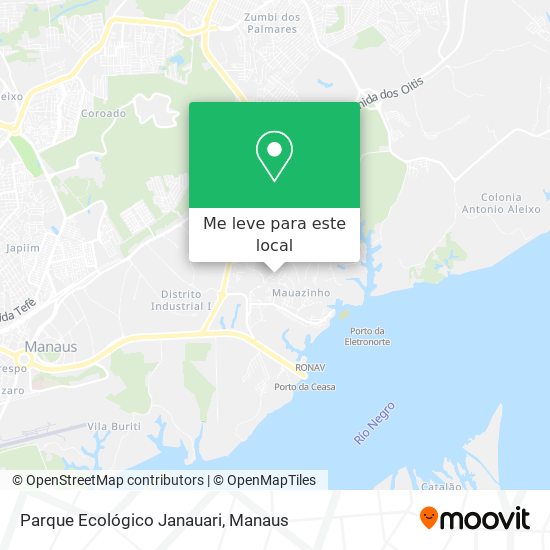 Parque Ecológico Janauari mapa
