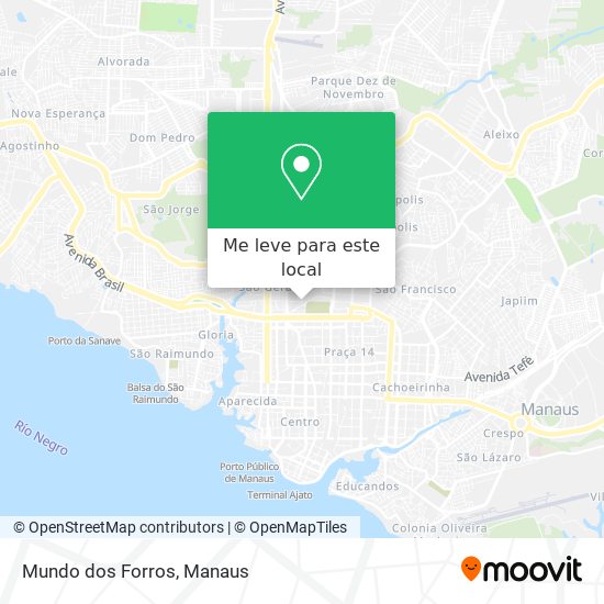 Mundo dos Forros mapa