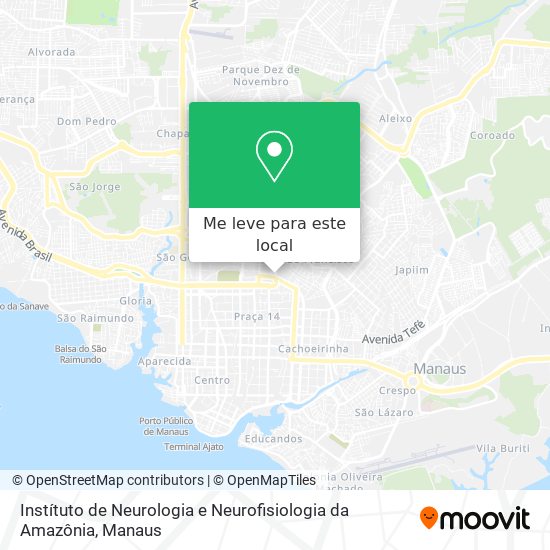 Instítuto de Neurologia e Neurofisiologia da Amazônia mapa