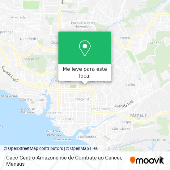 Cacc-Centro Amazonense de Combate ao Cancer mapa