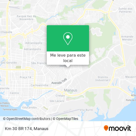 Km 30 BR 174 mapa