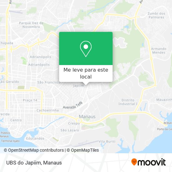 UBS do Japiim mapa