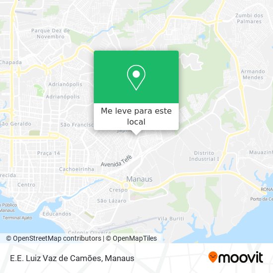 E.E. Luiz Vaz de Camões mapa