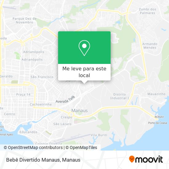 Bebê Divertido Manaus mapa