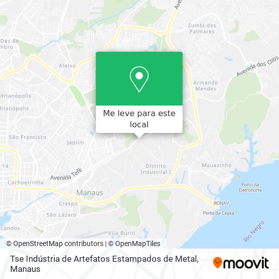 Tse Indústria de Artefatos Estampados de Metal mapa