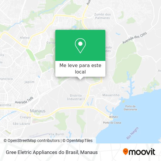 Gree Eletric Appliances do Brasil mapa