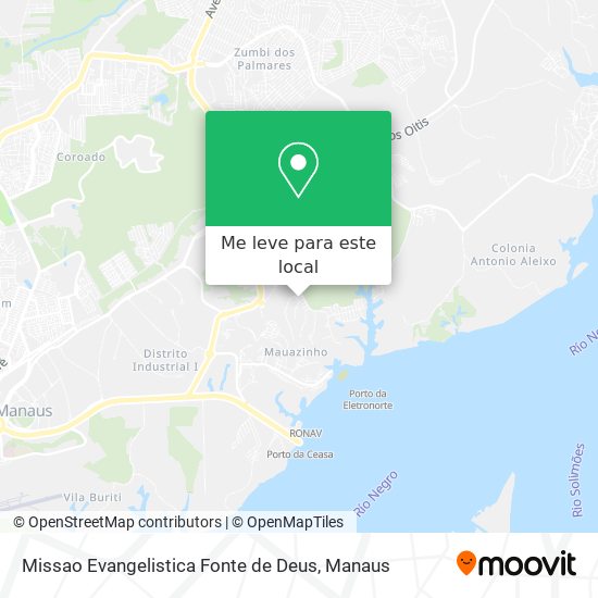 Missao Evangelistica Fonte de Deus mapa