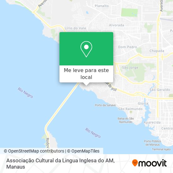 Associação Cultural da Lingua Inglesa do AM mapa