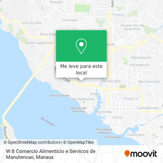 W B Comercio Alimenticio e Servicos de Manutencao mapa