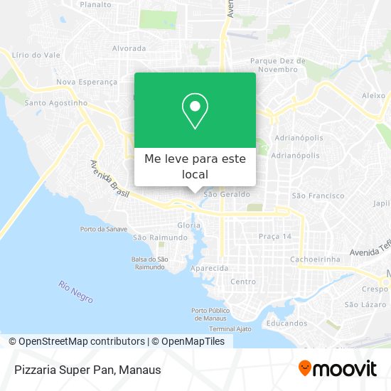 Pizzaria Super Pan mapa