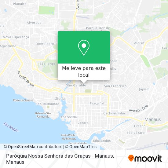 Paróquia Nossa Senhora das Graças - Manaus mapa