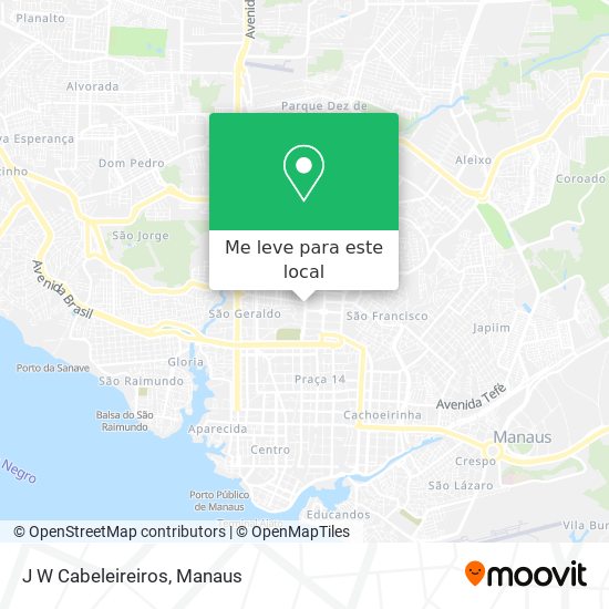J W Cabeleireiros mapa