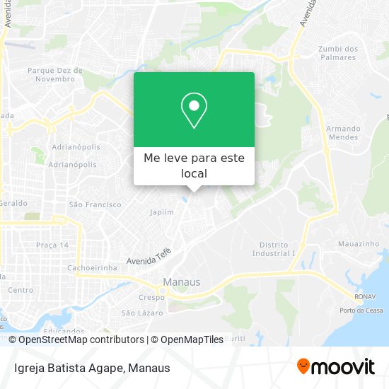 Igreja Batista Agape mapa