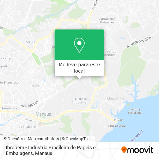 Ibrapem - Industria Brasileira de Papeis e Embalagens mapa