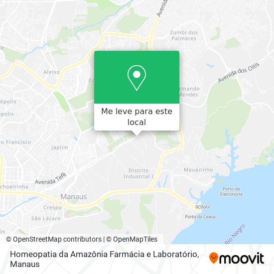 Homeopatia da Amazônia Farmácia e Laboratório mapa