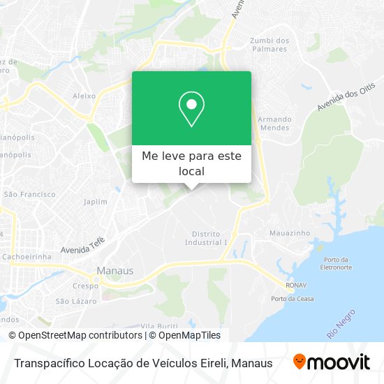 Transpacífico Locação de Veículos Eireli mapa