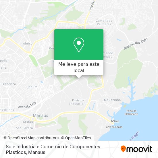 Sole Industria e Comercio de Componentes Plasticos mapa