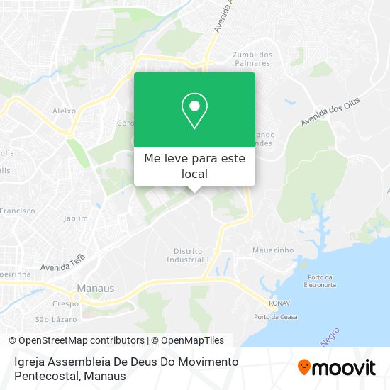 Igreja Assembleia De Deus Do Movimento Pentecostal mapa