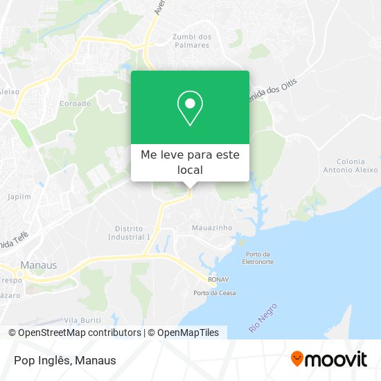 Pop Inglês mapa