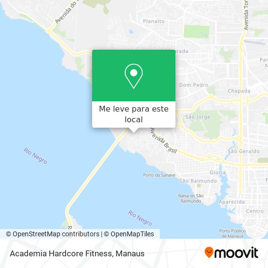 Academia Hardcore Fitness mapa