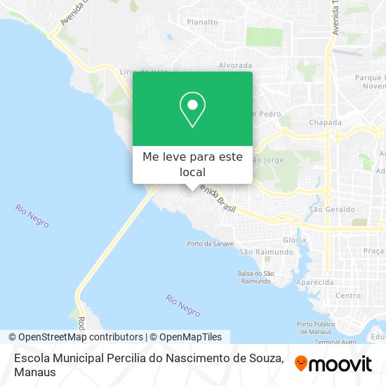 Escola Municipal Percilia do Nascimento de Souza mapa