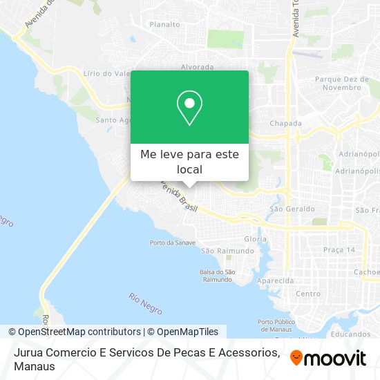 Jurua Comercio E Servicos De Pecas E Acessorios mapa