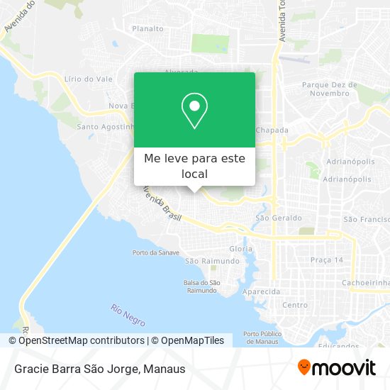 Gracie Barra São Jorge mapa