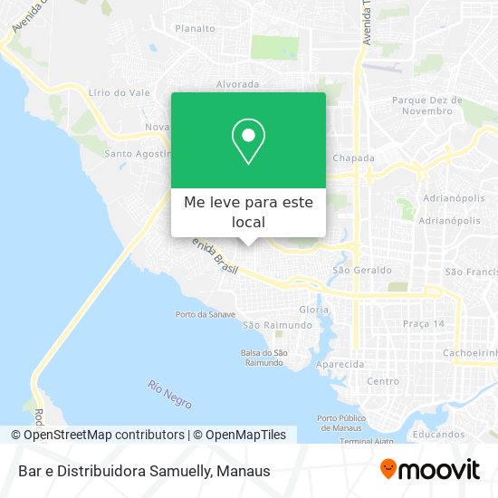 Bar e Distribuidora Samuelly mapa