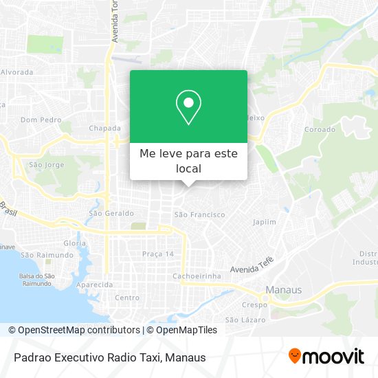 Padrao Executivo Radio Taxi mapa