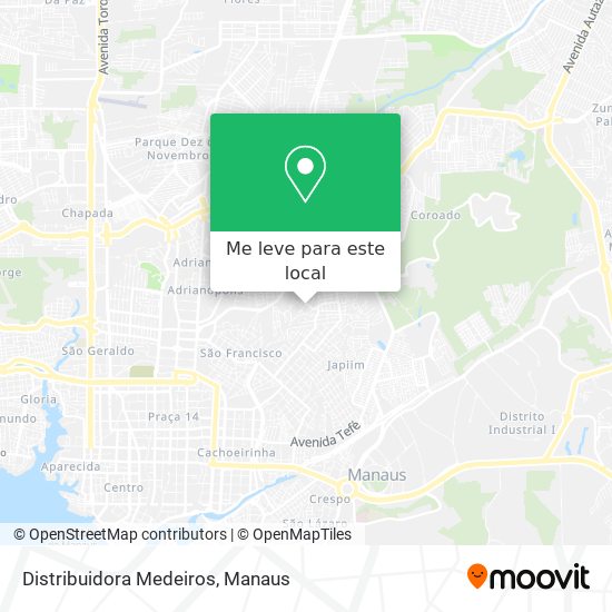 Distribuidora Medeiros mapa