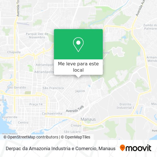 Derpac da Amazonia Industria e Comercio mapa