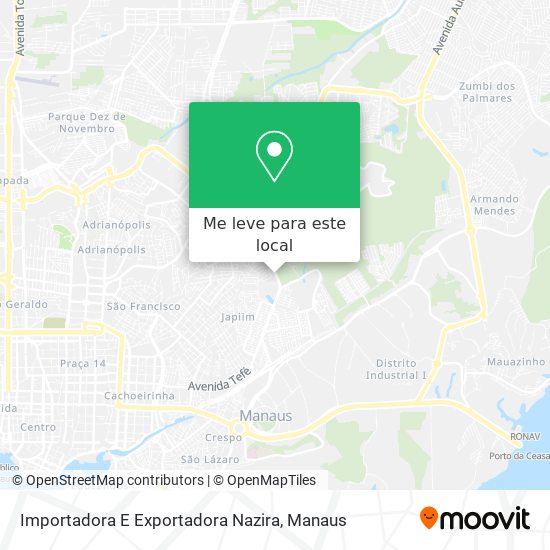 Importadora E Exportadora Nazira mapa