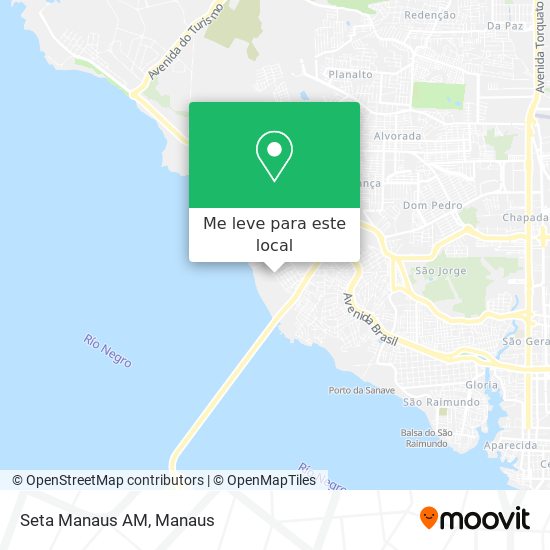 Seta Manaus AM mapa