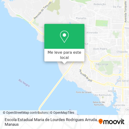 Escola Estadual Maria de Lourdes Rodrigues Arruda mapa