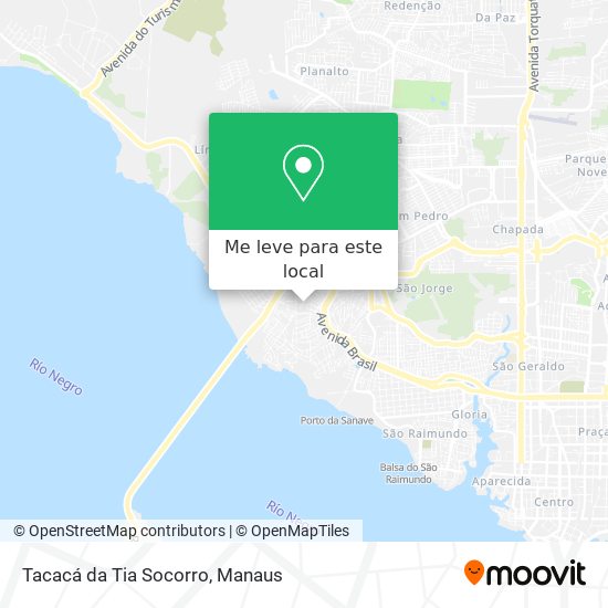 Tacacá da Tia Socorro mapa
