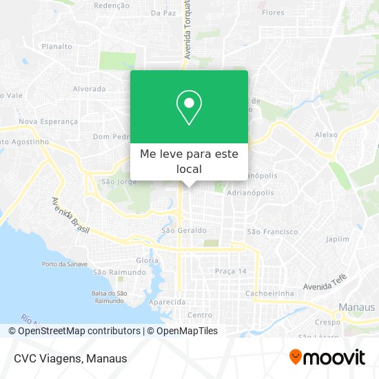 CVC Viagens mapa