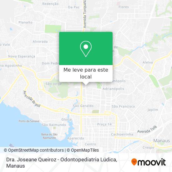 Dra. Joseane Queiroz - Odontopediatria Lúdica mapa