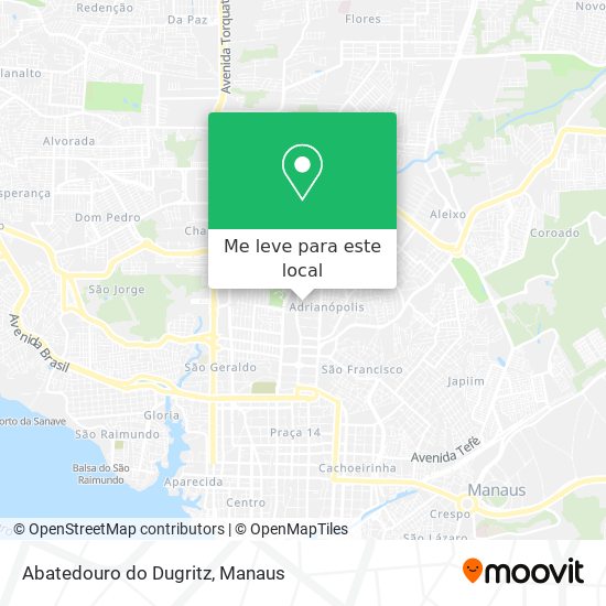 Abatedouro do Dugritz mapa