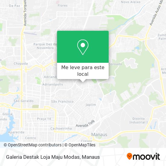 Galeria Destak Loja Maju Modas mapa