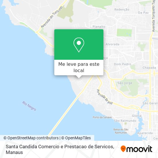 Santa Candida Comercio e Prestacao de Servicos mapa