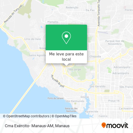 Cma Exército- Manaus-AM mapa