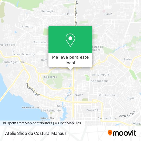 Ateliê Shop da Costura mapa