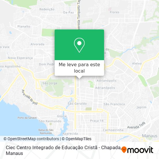 Ciec Centro Integrado de Educação Cristã - Chapada mapa