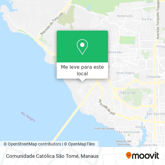 Comunidade Católica São Tomé mapa