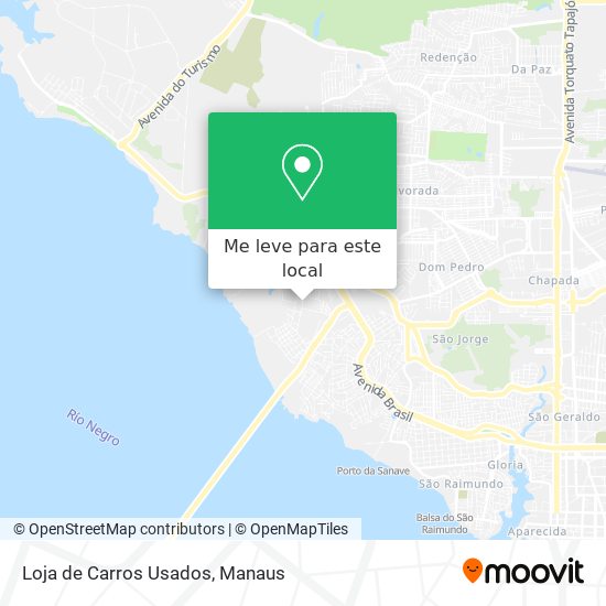 Loja de Carros Usados mapa