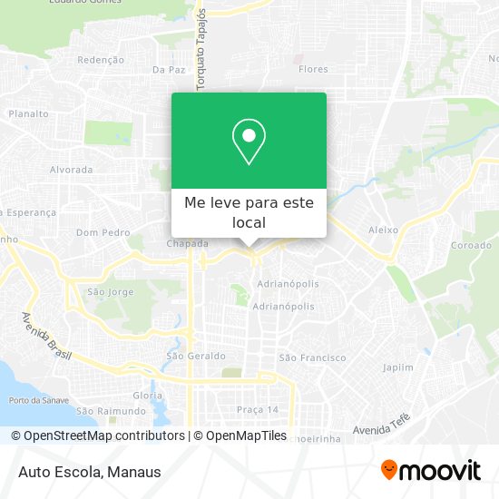 Auto Escola mapa