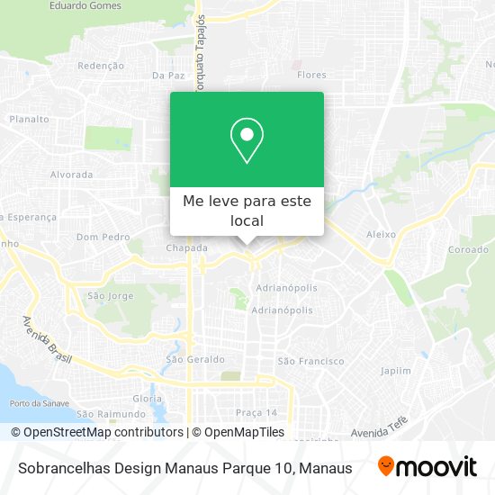 Sobrancelhas Design Manaus Parque 10 mapa