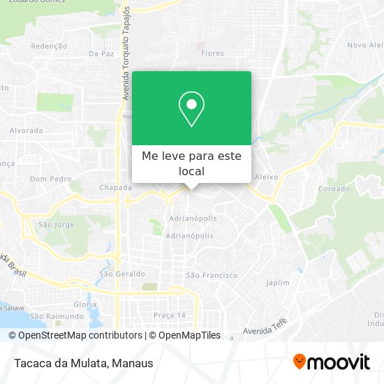 Tacaca da Mulata mapa