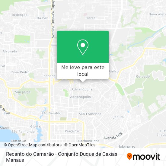 Recanto do Camarão - Conjunto Duque de Caxias mapa